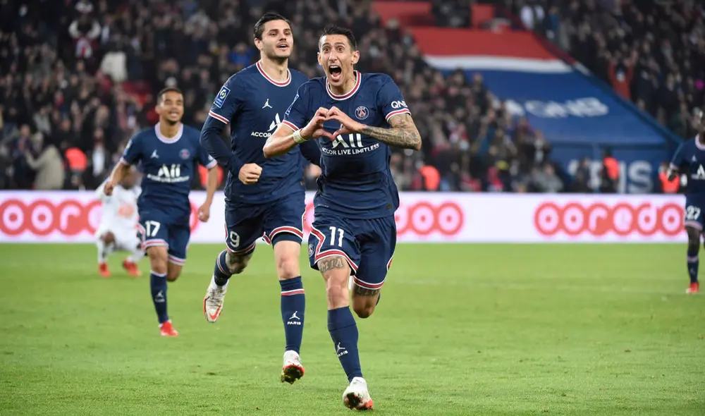 Ángel Di María fue la figura del partido, con una asistencia y un gol al final del duelo. Foto: PSG Ángel Di María fue la figura del partido, con una asistencia y un gol al final del duelo. Foto: PSG