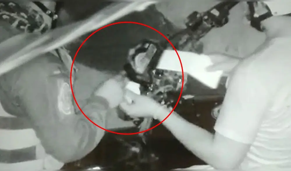 Hecho fue registrado por una cámara de seguridad. Foto: captura/Walter Paolo Lupu Acuña