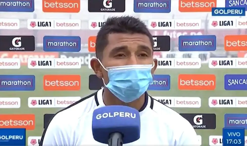 Edhu Oliva jugó los 90 minutos del encuentro. Foto: captura GolPerú