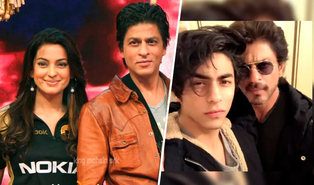 Shah Rukh Khan y Juhi Chawla son mejores amigos desde hace décadas. Foto: composición/Twitter