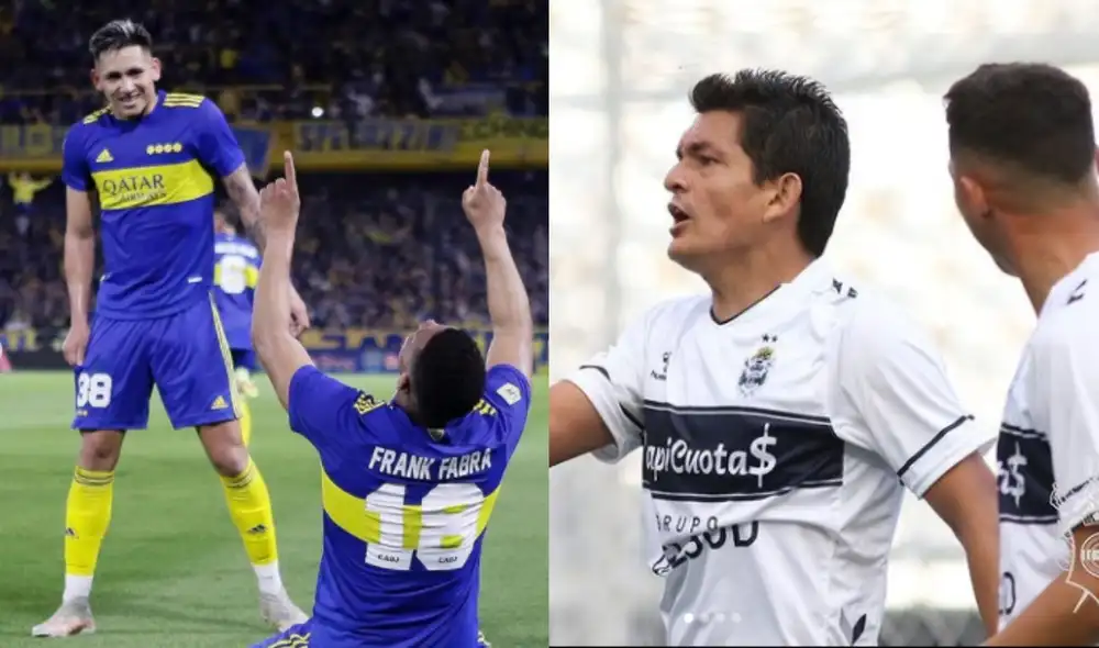 El pasado 20 de octubre, el lateral colombiano Fabra anotó a pase de Juan Ramírez. Del otro lado, el histórico 'Pulga' Rodríguez. Foto: Composición LR/Instagram de los clubes.