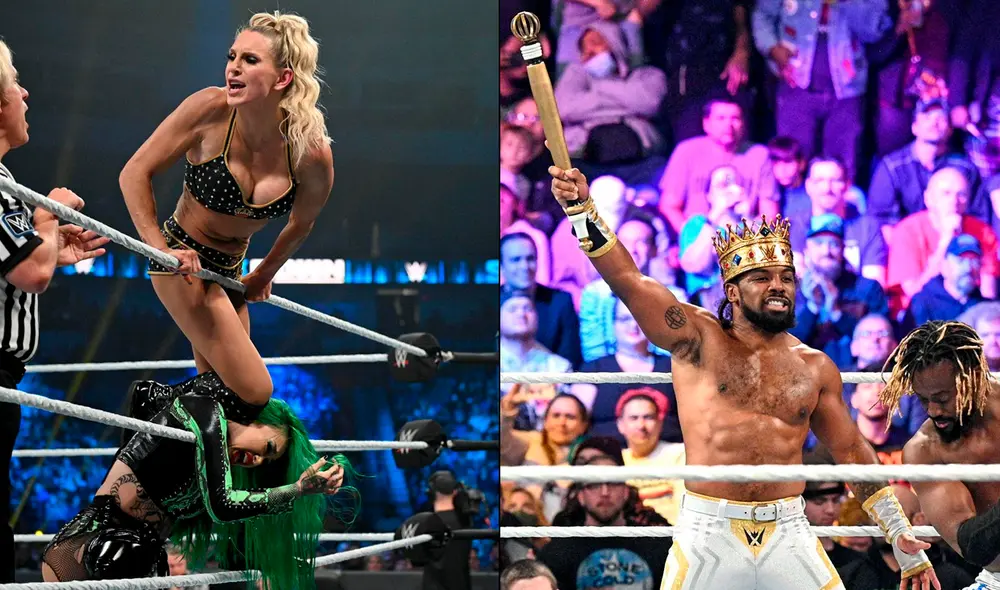 Charlotte y Xavier Woods fueron los protagonistas de SmackDown. Foto: WWE