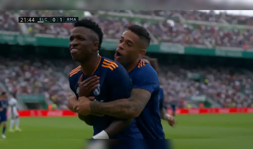 Gol de Vinicius Jr. Fuente: DIRECTV Sports