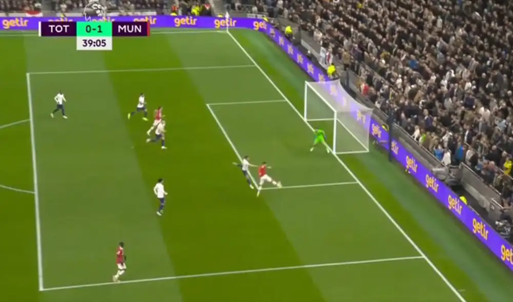 Cristiano Ronaldo volvió al gol en la Premier League luego de cuatro fechas seguidas sin marcar. Foto: captura de ESPN Cristiano Ronaldo volvió al gol en la Premier League luego de cuatro fechas seguidas sin marcar. Foto: captura de ESPN