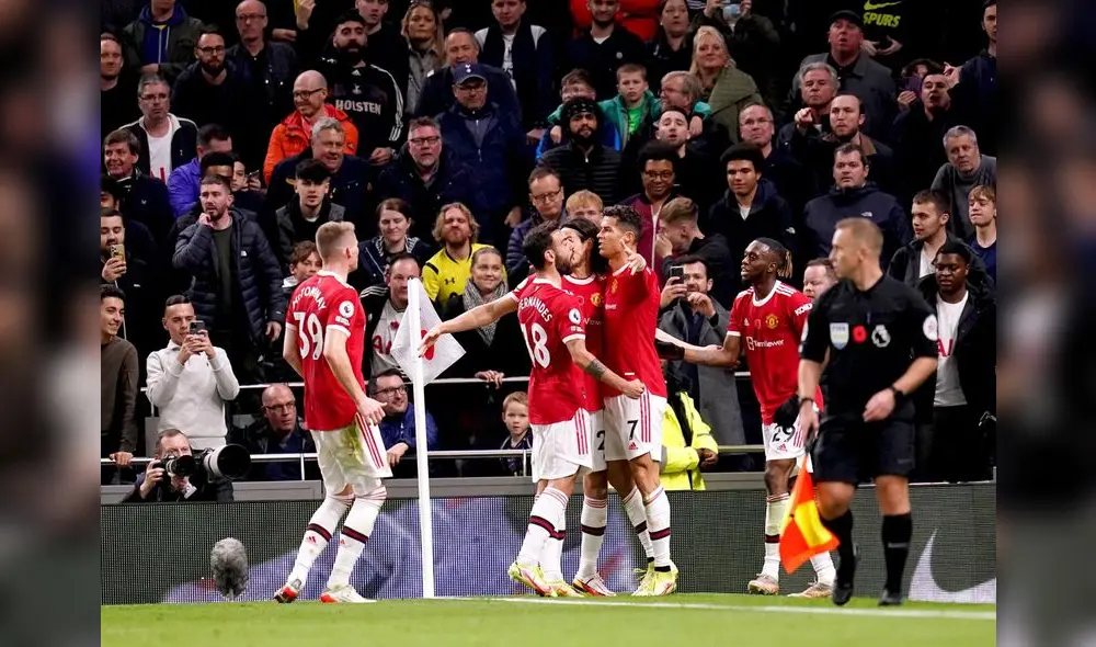 Cristiano Ronaldo anotó el primer gol en el triunfo ante Manchester United. Foto: Cristiano Ronaldo/ Twitter