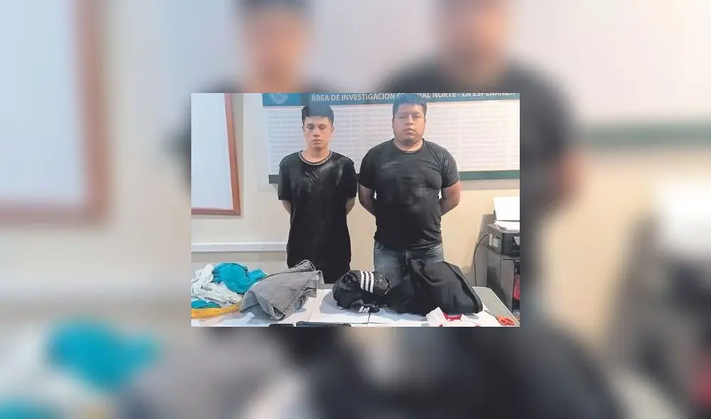 Cayeron en la cuadra dos de la calle Santa Verónica del distrito de La Esperanza. Foto: PNP Cayeron en la cuadra dos de la calle Santa Verónica del distrito de La Esperanza. Foto: PNP