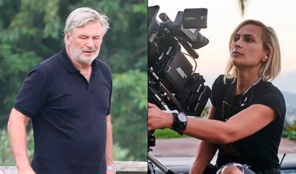 Alec Baldwin se tomó unos minutos para hablar con la prensa. Foto: composición/Gtres/Página de Halyna Hutchins