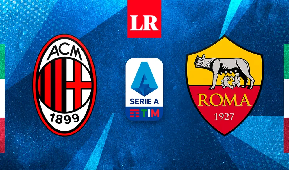AC Milan y AS Roma se enfrentan en el Estadio Olímpico por la Serie A. Foto: composición de La República