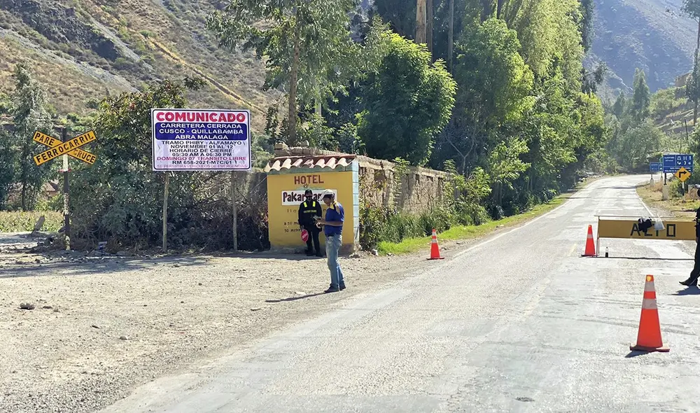El cierre de la vía durará 11 días para dar paso a la filmación. Foto: MTC El cierre de la vía durará 11 días para dar paso a la filmación. Foto: MTC