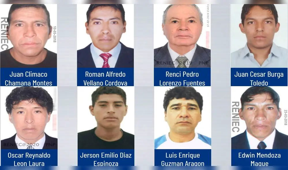 Sujetos figuran entre los ocho primeros buscados en la región Arequipa. Foto: Mininter