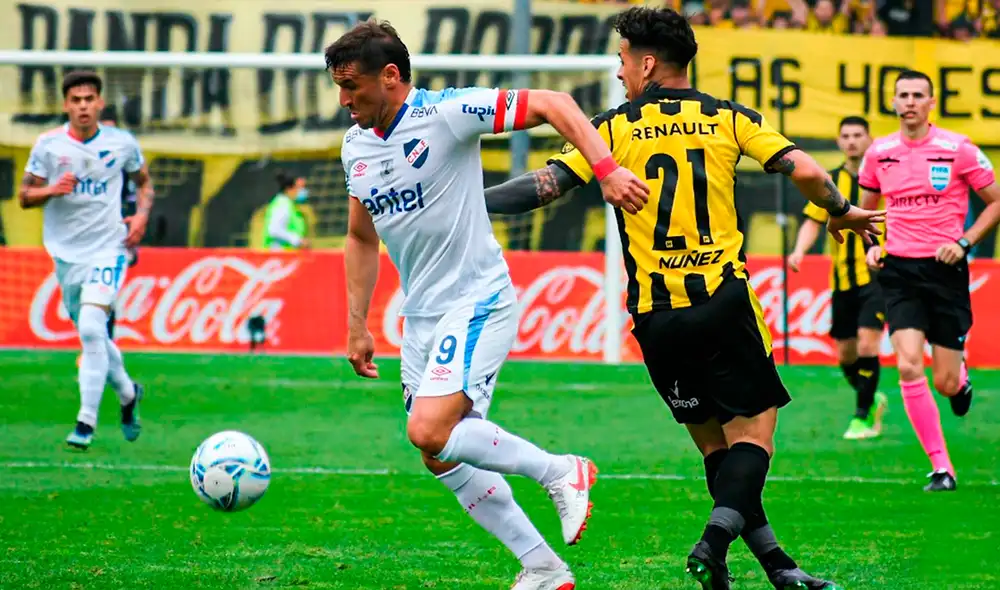 Peñarol y Nacional igualan 0-0 por el clásico uruguayo 2021. Foto: @CampeonatoAUF/Twitter