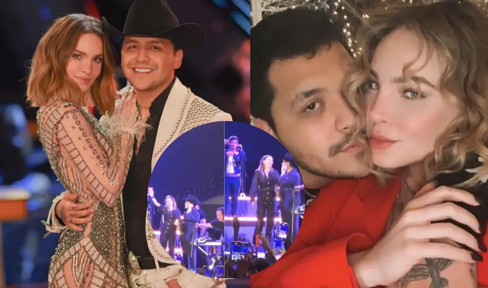 Belinda subió al escenario durante un concierto de Nodal y se incomodó ante el pedido del público. Foto: Difusión