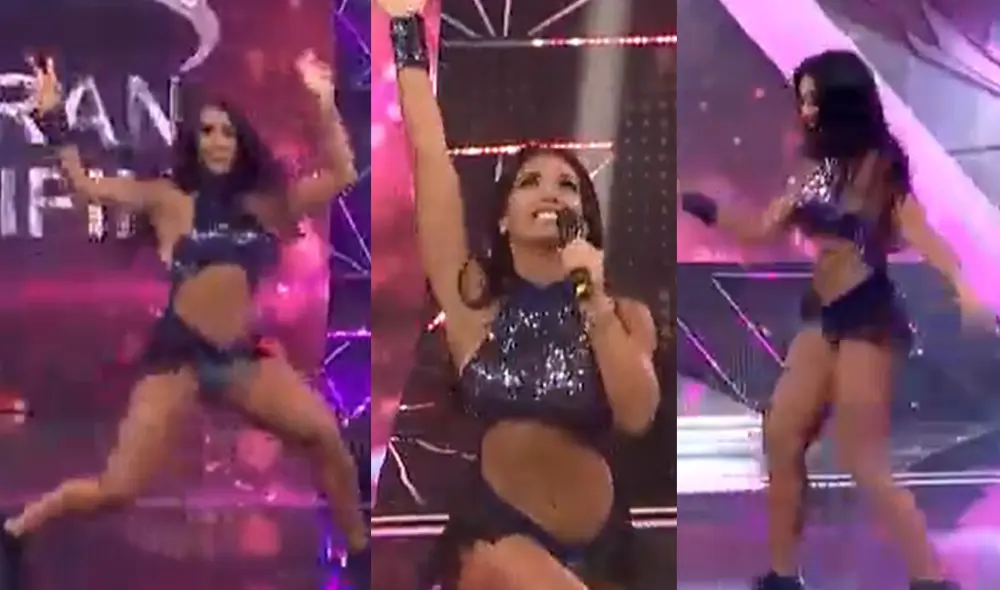Vania Bludau sorprende con inesperada coreografía en la pista de baile de Reinas del show. Foto: captura de América TV Vania Bludau sorprende con inesperada coreografía en la pista de baile de Reinas del show. Foto: captura de América TV