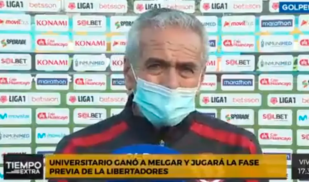 Gregorio Pérez asumió el cargo de DT de Universitario de Deportes tras la partida de Ángel Comizzo. Foto: captura Gol Perú