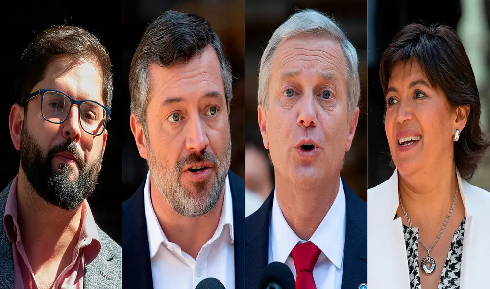 Gabriel Boric, Sebastián Sichel, José Antonio Kast y Yasna Provoste son las personas con mayores posibilidades de alcanzar una segunda vuelta en Chile. Foto: AFP Gabriel Boric, Sebastián Sichel, José Antonio Kast y Yasna Provoste son las personas con mayores posibilidades de alcanzar una segunda vuelta en Chile. Foto: AFP