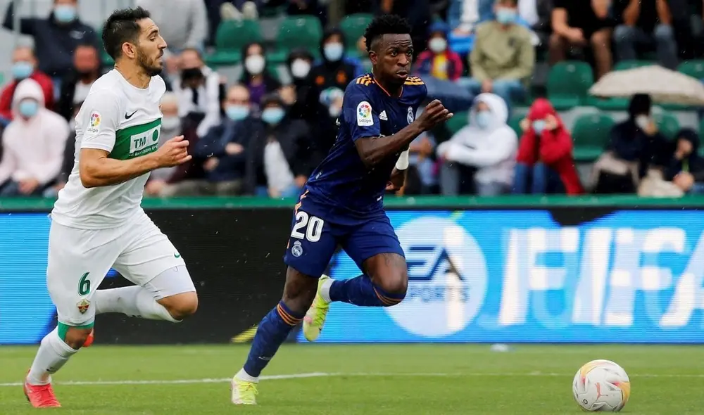Vinicius lleva siete goles y dos asistencias en 11 partidos disputados en la Liga Santander. Foto: EFE. Vinicius lleva siete goles y dos asistencias en 11 partidos disputados en la Liga Santander. Foto: EFE.