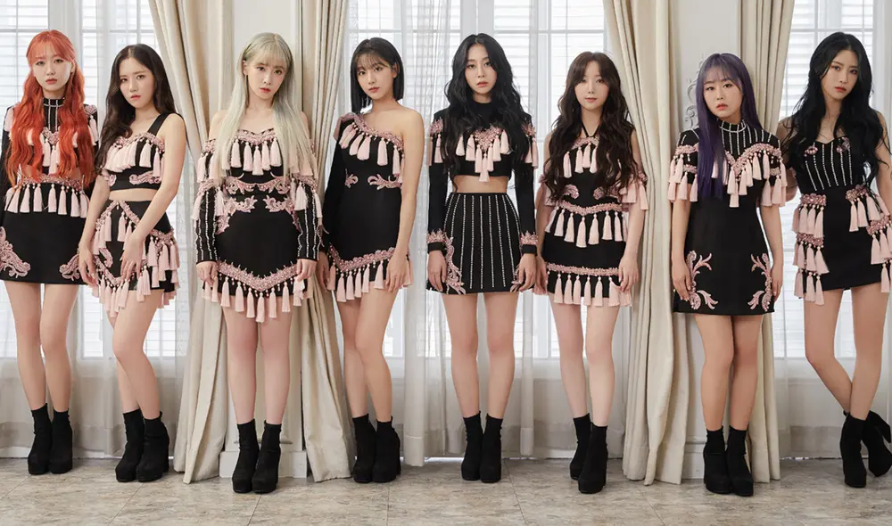 Lovelyz está  integrado por Yoo Jiae, Seo Jisoo, Lee Mijoo, Kei, Jin, Ryu Sujeong y Jung Yein. Foto: Woollim Entertainment