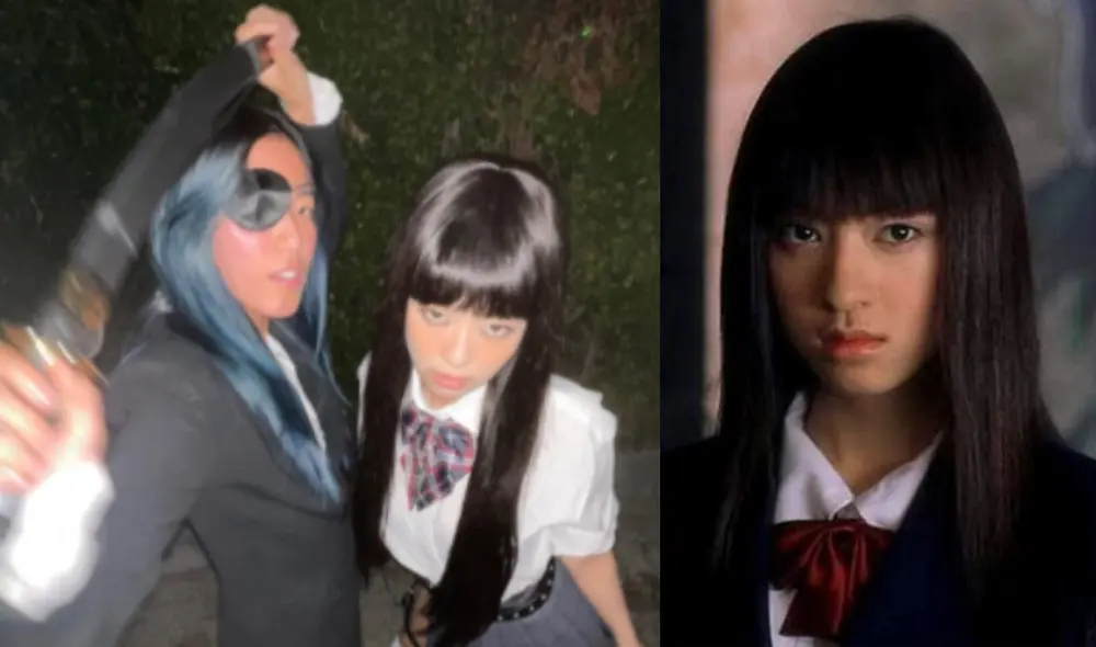 Jennie fue vista disfrazada como Gogo Yubari de Kill Bill. Foto: composición/PopCrave/DevianArt
