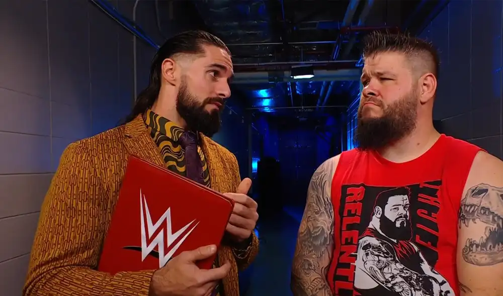 Seth Rollins parece tener algo planeado para la próxima semana tras intervenir en el combate de Kevin Owens. Foto: WWE