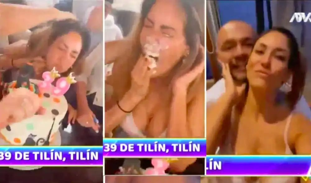 En las imágenes que publicó Tilsa Lozano se le puede ver disfrutando de su día con familiares, amigos y con Jackson Mora. Foto: composición/captura ATV