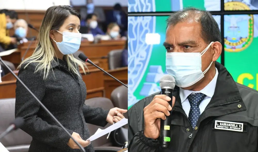 “Presidente Pedro Castillo, sea serio y no maltrate más a la Policía y a los peruanos", dijo la legisladora. Foto: composición/Congreso/Mininter “Presidente Pedro Castillo, sea serio y no maltrate más a la Policía y a los peruanos", dijo la legisladora. Foto: composición/Congreso/Mininter