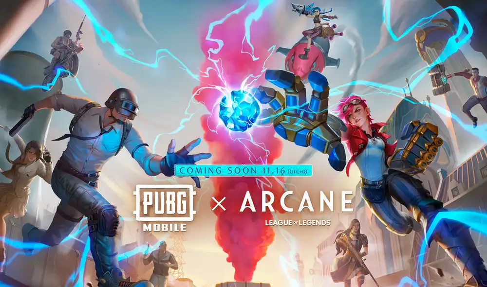 El evento PUBG Mobile x League of legends: Arcane iniciará el próximo 16 de noviembre. Foto: PUBG Mobile