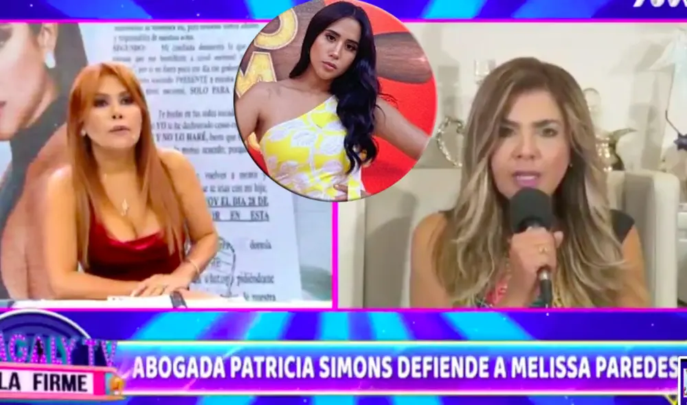 La abogada Patricia Simón también contó que decidió aceptar el caso de Melissa Paredes al ver que otros profesionales indicaban que podría perder a su hija. Foto: captura ATV/Instagram La abogada Patricia Simón también contó que decidió aceptar el caso de Melissa Paredes al ver que otros profesionales indicaban que podría perder a su hija. Foto: captura ATV/Instagram