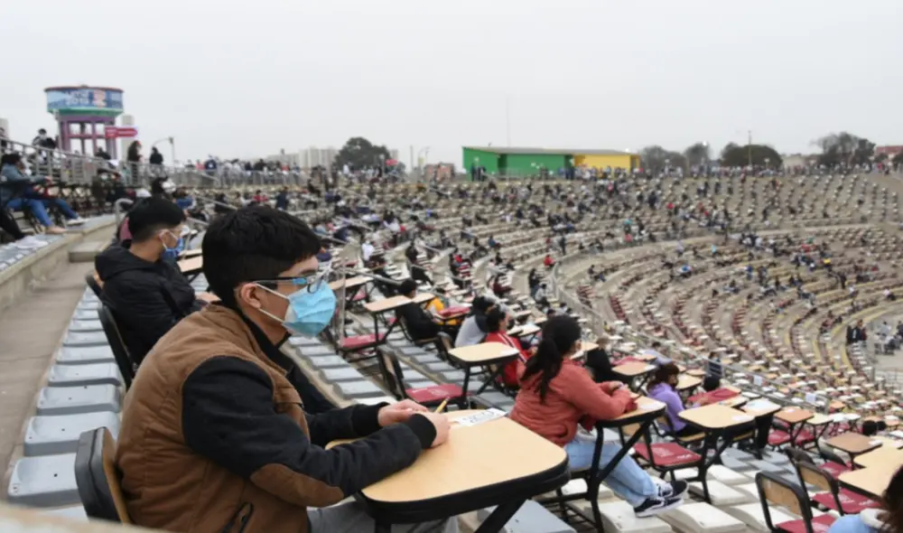 El primer examen de admisión se realizó en cuatro fechas en el 2021. Foto: UNMSM