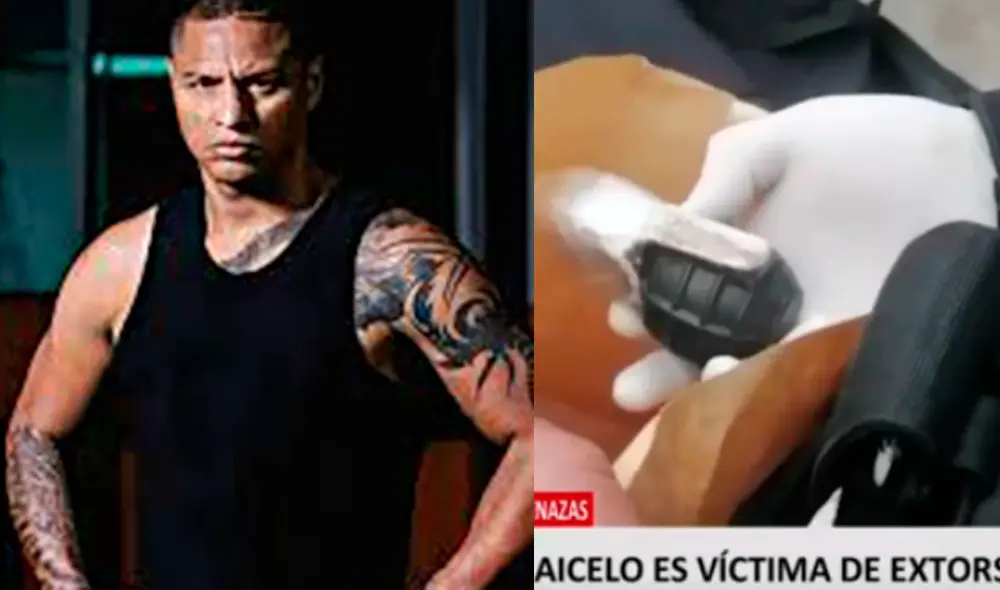 Maicelo reacciona a amenaza recibida. Foto: composición/La República/captura de America TV