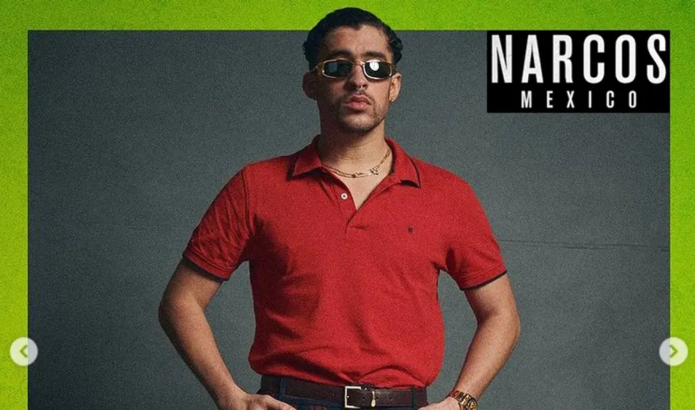Bad Bunny es Arturo 'Kitty' Páez en Narcos: México 3. Foto: composición/La República/Netflix