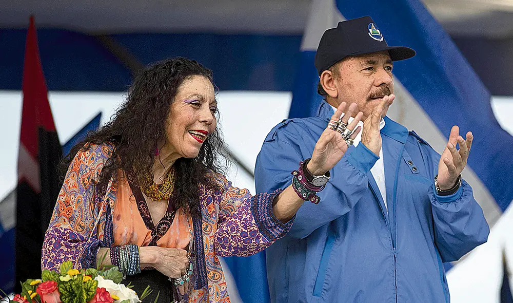 Pareja presidencial. Daniel Ortega junto a la vicepresidenta Rosario Murillo, su esposa. Foto: EFE Pareja presidencial. Daniel Ortega junto a la vicepresidenta Rosario Murillo, su esposa. Foto: EFE