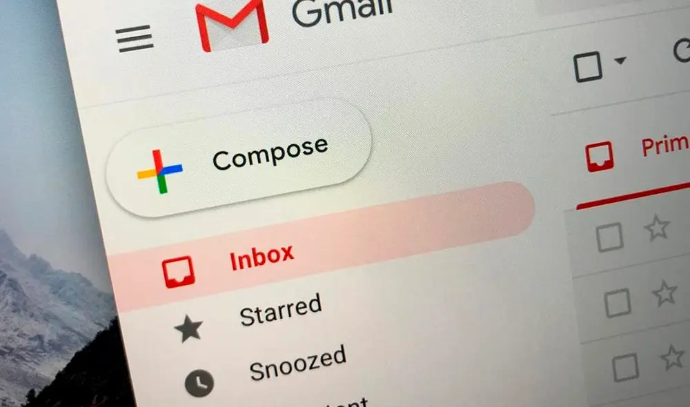 Así lucía el botón 'redactar' de Gmail. Foto: TeknoCompas