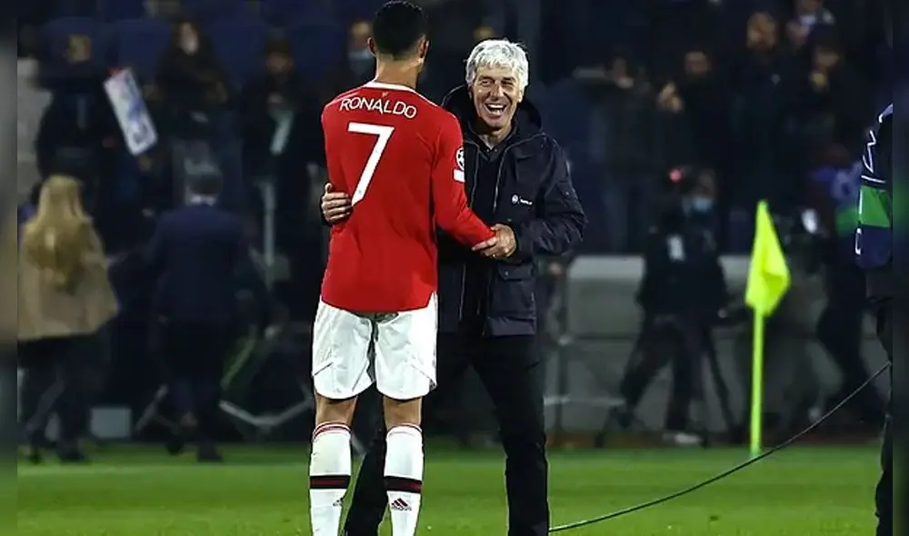 Cristiano Ronaldo anotó un doblete en el agónico empate del Manchester United ante el Atalanta por la Champions League. Foto: EFE Cristiano Ronaldo anotó un doblete en el agónico empate del Manchester United ante el Atalanta por la Champions League. Foto: EFE