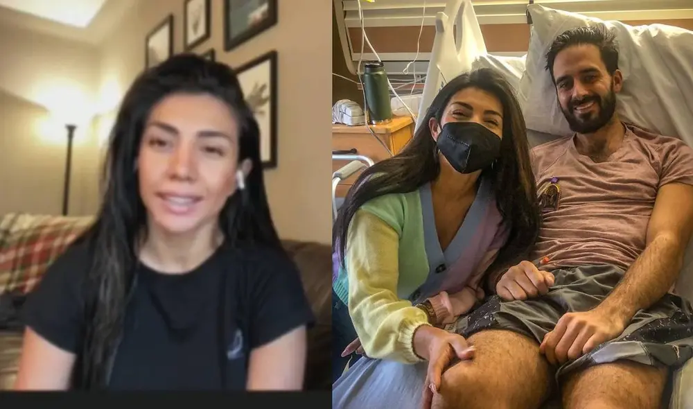 Diana Sánchez apoya a su novio Dan Guido en su lucha contra el cáncer. Foto: composición/ Instagram