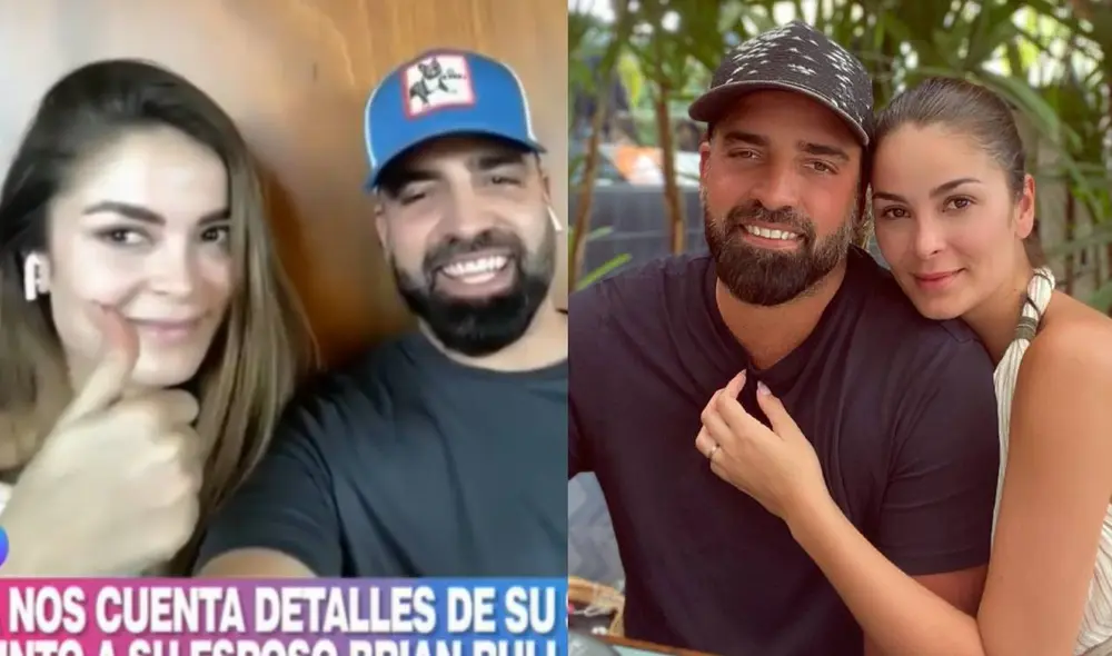 Laura Spoya y Brian Rullan emocionados por futura llegada de su bebé. Foto: composición/ América TV/ Instagram