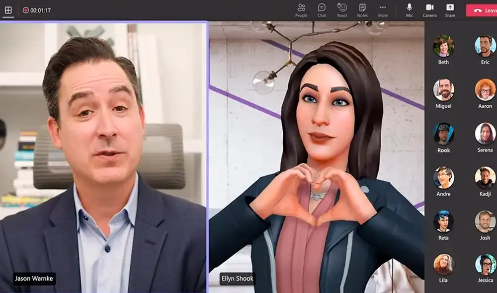 Los usuarios de Microsoft Teams podrán usar avatares en sus reuniones. Foto: The Verge