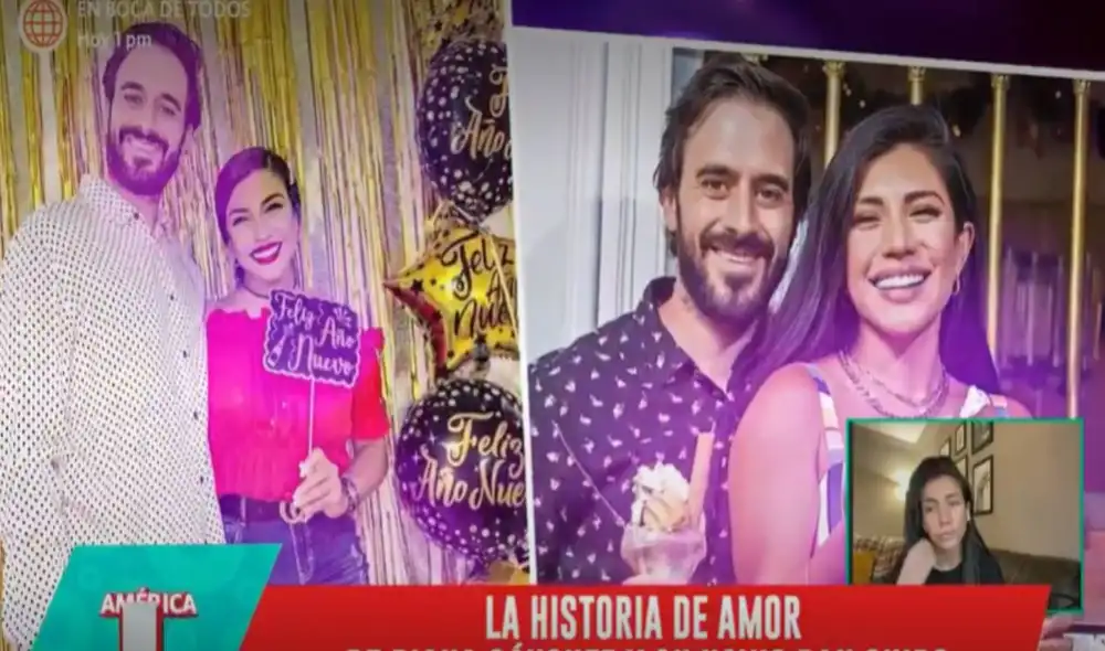Diana Sánchez y Dan Guido llevan una sólida relación de tres años. Foto: captura América TV