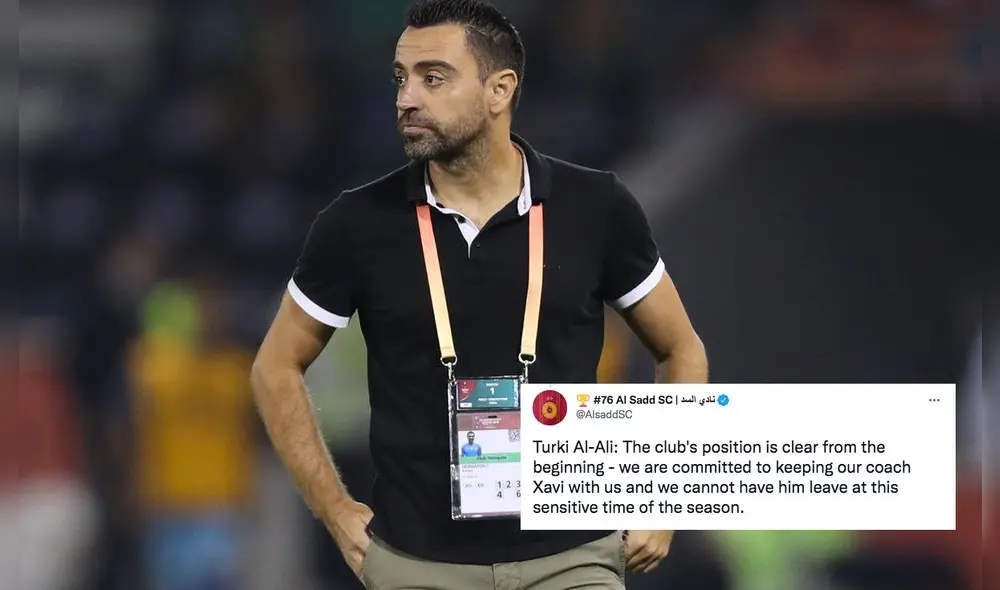 Xavi ha ganado la Champions League 4 veces con el Barcelona. Fotos: AFP/captura Twitter Al-Sadd