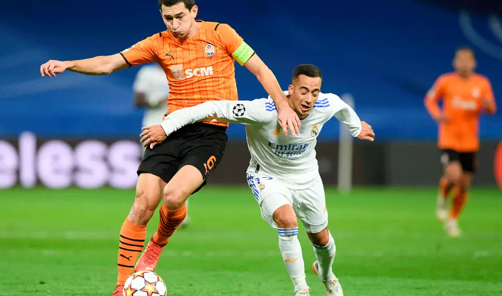 Real Madrid y Shakhtar igualan por el Grupo D de la Champions League 2021-22. Foto: AFP