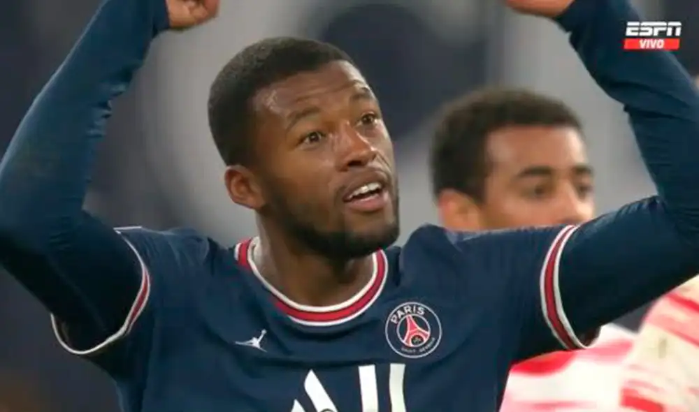 Georginio Wijnaldum llegó al PSG esta temporada. Foto: ESPN Georginio Wijnaldum llegó al PSG esta temporada. Foto: ESPN