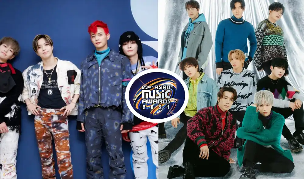 Boyband representativas de SM y de la segunda generación del K-pop: SHINee y SUPER JUNIOR. ¿Podrán ganar sus nominaciones en los MAMA 2021? Foto: composición LR/Mnet