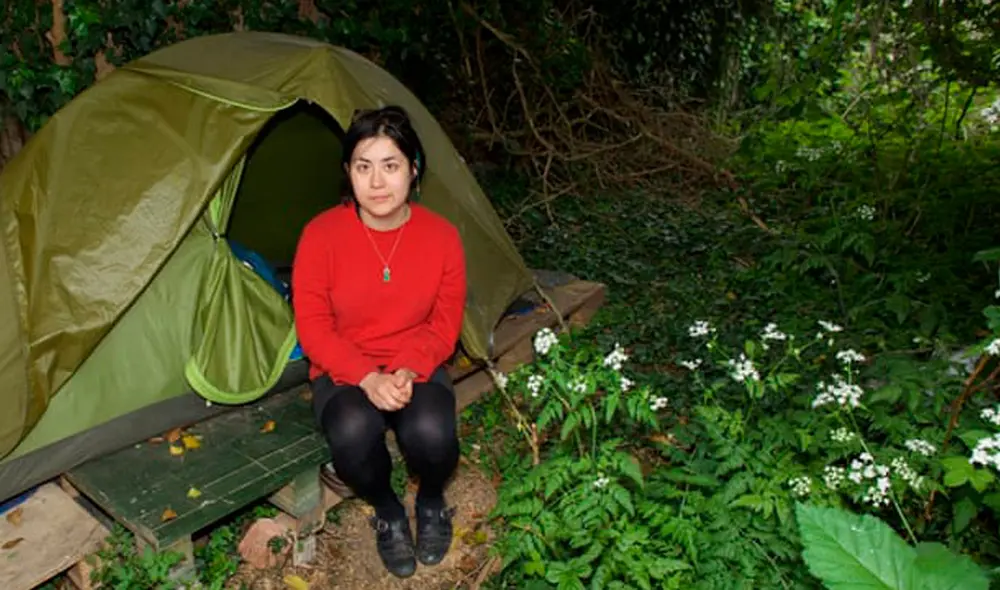 Aimée Lê vivió a la intemperie durante dos años en Reino Unido. Foto: The Guardian Aimée Lê vivió a la intemperie durante dos años en Reino Unido. Foto: The Guardian
