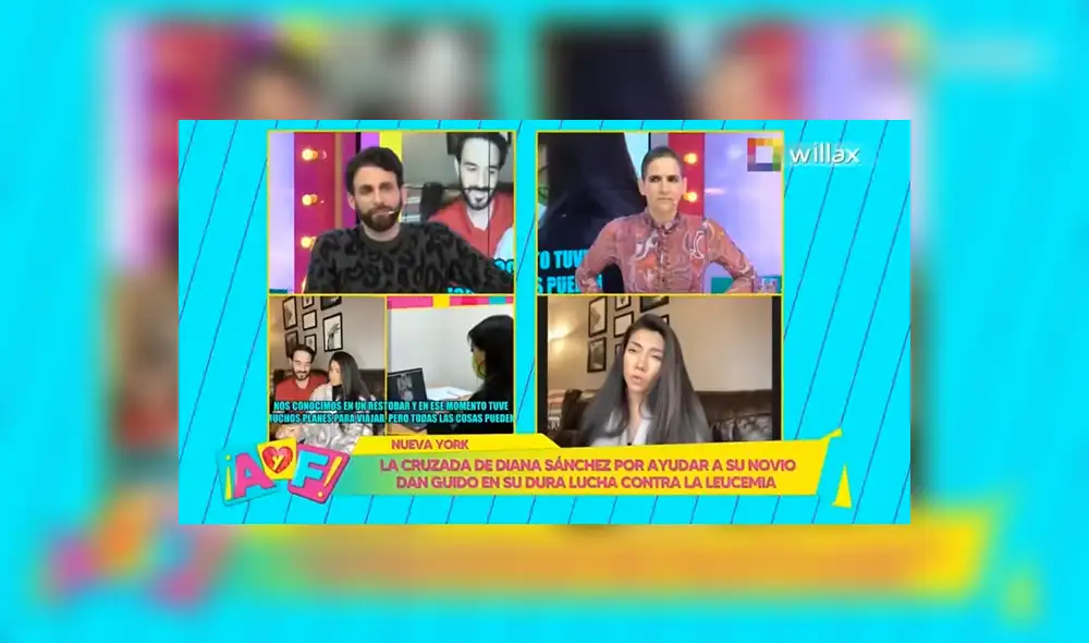 Diana Sánchez agradeció los buenos deseos que le expresaron Gigi Mitre y Rodrigo González. Foto: captura Willax