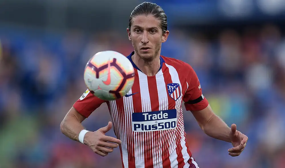 Filipe Luis jugó por última vez en Atlético Madrid en 2019. Foto: AFP Filipe Luis jugó por última vez en Atlético Madrid en 2019. Foto: AFP