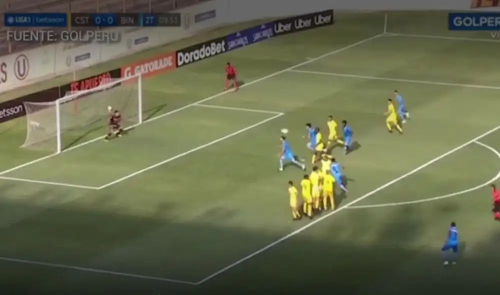 Johan Arango marcó el 1-0 para el Binacional. Foto: captura GolPerú.