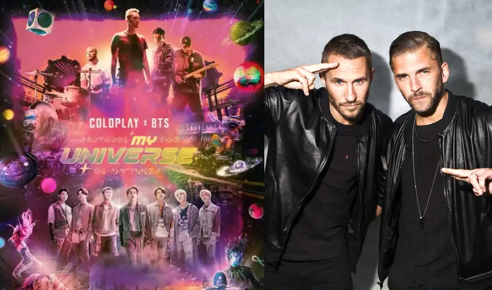 La versión original de "My universe"  de BTS y Coldplay fue publicada el 24 de septiembre. Foto: composición Hybe/Universal/Atlantics