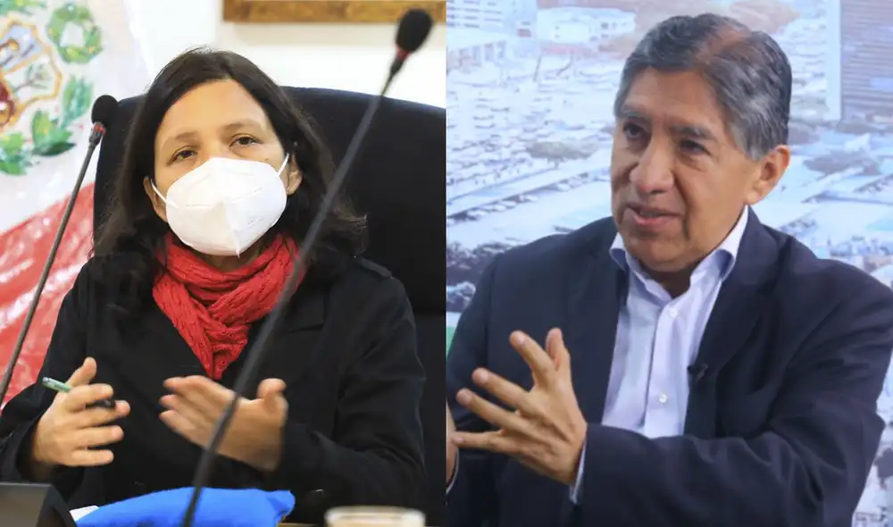 Anahí Durand le dio la bienvenida a Avelino Guillén. Foto: MIMP/La República Anahí Durand le dio la bienvenida a Avelino Guillén. Foto: MIMP/La República