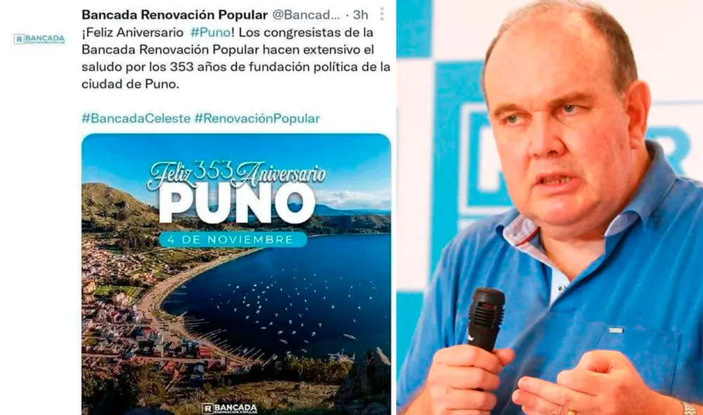 Ciudadanos exigieron rectificación de publicación. Foto: Bancada Renovación Popular/ Twitter Ciudadanos exigieron rectificación de publicación. Foto: Bancada Renovación Popular/ Twitter