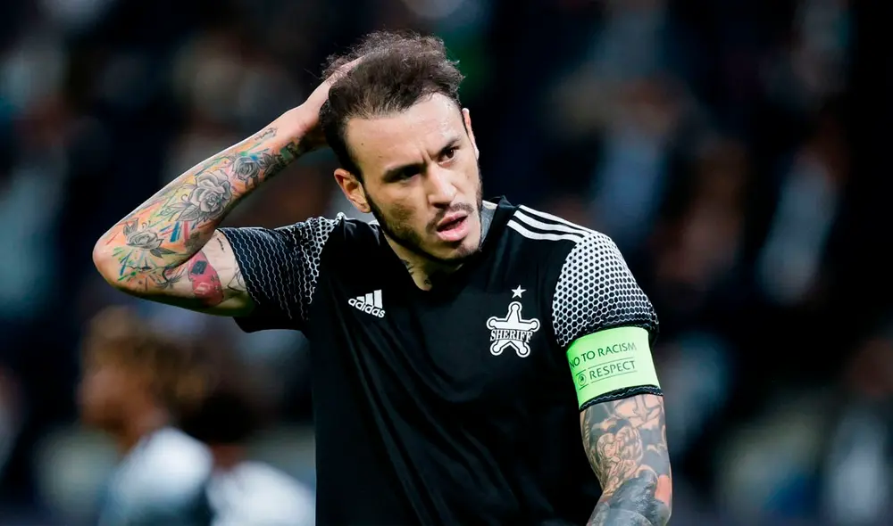 Gustavo Dulanto jugó los 90 minutos del encuentro ante Inter de Milan por Champions League. Foto: Twitter