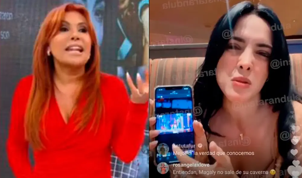 Rosángela Espinoza amenaza con "encender Chollywood" con sus declaraciones. Foto: captura/América Tv/Instagram Rosángela Espinoza amenaza con "encender Chollywood" con sus declaraciones. Foto: captura/América Tv/Instagram
